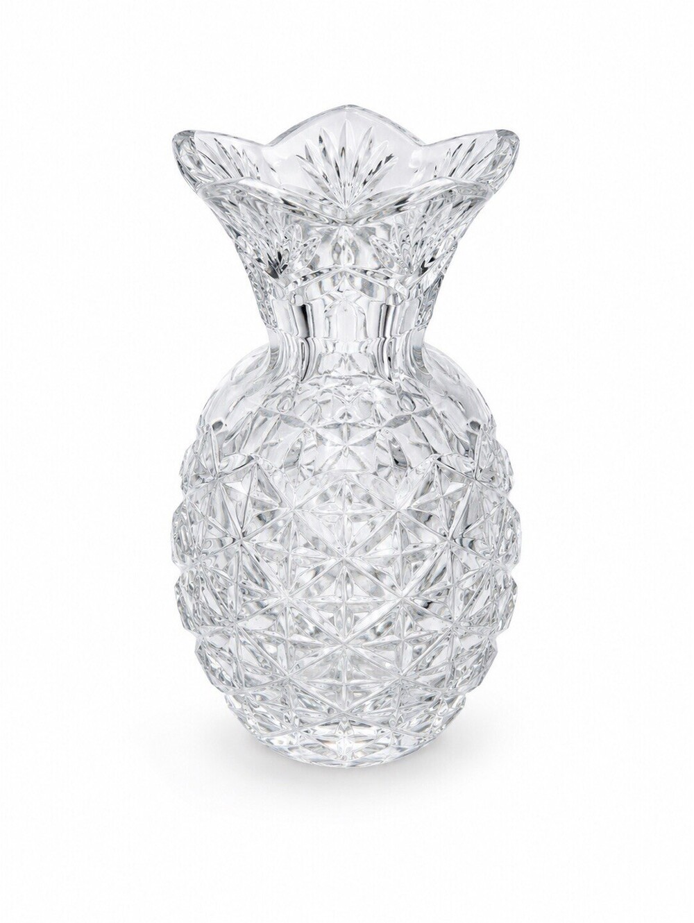 WATERFORD HOSPITALITY PINEAPPLE VASE, Cut Lead Crystal IRELAND